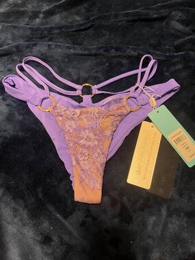 NWT Beach Bunny Purple Bikini Bottom
